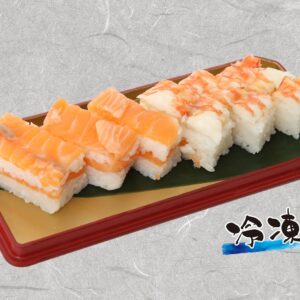 国産車海老＆サーモンの押し寿司